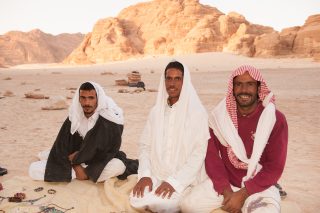 Camel trekking through South Sinai